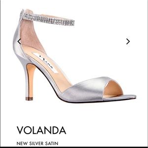 Nina volanda silver sandals